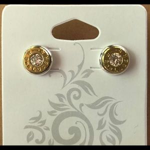 9mm bullet stud earrings